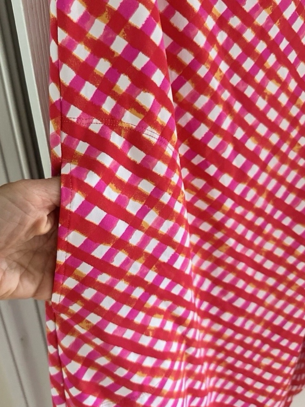 Gingham Ruffled Off-The-Shoulder Cover-Up Dress - Picture 3 of 5